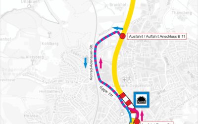 Reparaturarbeiten im Deggendorfer Nord-Tunnel