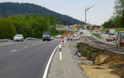 Der Ausbau der B11 bei Gotteszell geht voran