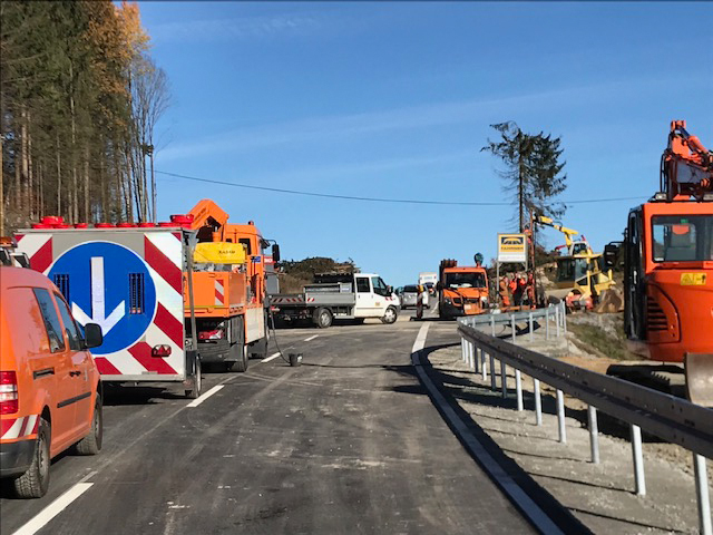 November 2018: Es geht vorwärts an der B11 bei Hochbühl
