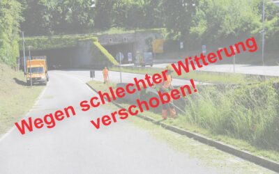 Mäharbeiten an der B 11-Einhausung Deggendorf